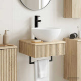 Wall-Mounted Wash Basin Sonoma Oak 40 x 41 x 40.5 cm 890180