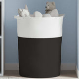 Storage Basket Black and White 49x65 cm Cotton 358495