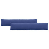 Sofa Pillows 2 pcs Police Blue 200 x 40 cm Corduroy Fabric 42013896