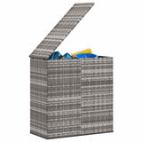 Garden Cushion Box PE Rattan 100x49x103.5 cm Grey 317225