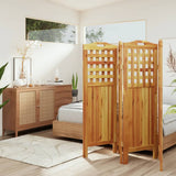 4-Panel Room Divider 162x2x115 cm Solid Wood Acacia 318548