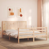 Bed Frame without Mattress King Size Solid Wood 3194511