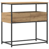 Console Table Artisan Oak 75 x 40 x 75 cm Engineered Wood 862937