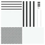 Glass Door Fretwork Black 93 x 3.5 x 201.5 cm Aluminium 42012451
