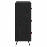 Chest of Drawers Black Oak 69.5 x 34 x 90 cm Engineered Wood 881488
