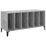 Record Cabinet Concrete Grey 100x38x48 cm Engineered Wood 831985