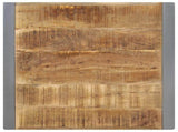 Dining Table 70x70x75 cm Solid Rough Mango Wood 321599