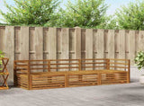 Outdoor Sofa Set 3 pcs Natural Solid Acacia Wood 3372919