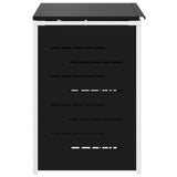 Wheelie Bin Storage Black 138 x 77.5 x 112.5 cm Stainless Steel 3422237