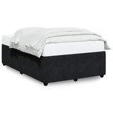 Bed Frame without Mattress Black Double Velvet 3285045
