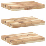 Floating Shelves 3 pcs 60x30x4 cm Untreated Solid Wood Acacia 3279449