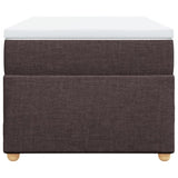 Box Spring Bed with Mattress Dark Brown 90x200 cm Fabric 3285348