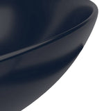 Bathroom Sink Ceramic Dark Blue Round 146979