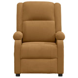 Massage Chair Brown Velvet 342418