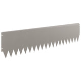 Lawn Edging 10 pcs 103 x 25 cm Steel Rusty 8008404