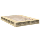 Bed Frame without Mattress Sonoma Oak 160x200 cm 3280463
