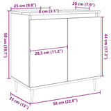 Bathroom Cabinet Old Wood 58x33x60 cm Engineered Wood 857214