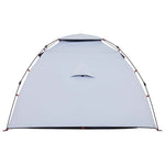 ZNTS Camping Tent Dome 4-Person White Blackout Fabric Quick Release 4004245