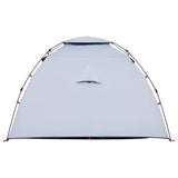 ZNTS Camping Tent Dome 4-Person White Blackout Fabric Quick Release 4004245