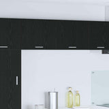 Hanging Cabinet 2 pcs Black Oak and White 50 x 31 x 40 cm 884149