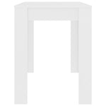 ZNTS Dining Table White 120x60x76 cm Engineered Wood 800432