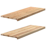 Window Sills 2 pcs Untreated 110x40x2 cm Solid Wood Oak 4009121