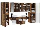Bathroom Furniture Set 6 pcs Old Wood 100 x 15.5 x 70 cm 3407189