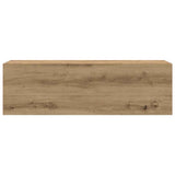 Bathroom Wall Cabinet Artisan Oak 100x25x30 cm Engineered Wood 860102