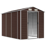 Garden Shed Brown Galvanised Steel 191 x 300 x 198 cm Garden Shed 3188266