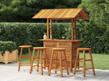 Garden Bar Set Natural Wood Solid Acacia Wood Large Durable 3116007