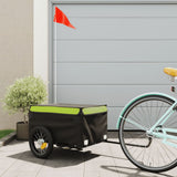 Bike Trailer Black and Green 30 kg Iron 94081