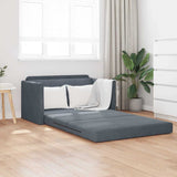 Sofa Bed Dark Grey 124 x 204 x 61 cm Velvet 4106703