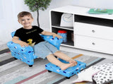 Toddler Chair Children's Armchairs Wood Frame w/ Footrest Anti-Slip Legs High Back Arms for Bedroom T3398P347636
