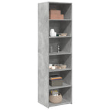 Highboard Concrete Grey 50x41x185 cm Engineered Wood 3281683