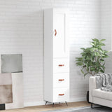 Highboard White 34.5x34x180 cm Engineered Wood 3200169