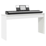 Keyboard Stand White 130 x 32 x 64 cm Engineered Wood 899479