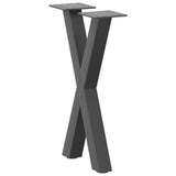Coffee Table Legs X-Shaped 2 pcs Anthracite 28x cm Steel 4012890