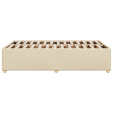 Bed Frame without Mattress Cream 120x190 cm Small Double Fabric 3284720