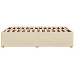 Bed Frame without Mattress Cream 120x190 cm Small Double Fabric 3284720