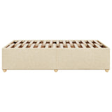 Bed Frame without Mattress Cream 120x190 cm Small Double Fabric 3284720