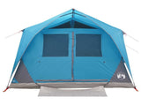 Tunnel Tent with Roof Blue 10-Person Polyester and Steel 42028662