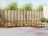 Outdoor Sofa Set Natural Solid Acacia Wood 3368132