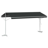 Free Standing Awning Anthracite 5 x 3 m Polyester 42033621