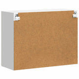Kitchen Wall Cabinet with Glass Door Porto White 854087