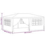 Professional Party Tent with Side Walls 4x6 m Anthracite 90 g/m 48537