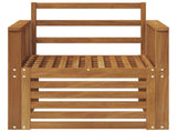Outdoor Sofa Solid Acacia Wood Natural 3436344