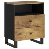 Bedside Cabinet 50x33x62 cm Solid Wood Mango&Engineered Wood 350667