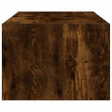 TV Cabinet with LED Lights Smoked Oak 100X35.5x25 cm 860242