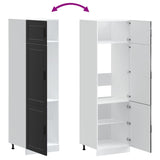 Kitchen Cupboard "Porto" Black Engineered Wood 854108