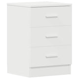 Bedside Cabinet White 38x35x56 cm Engineered Wood 800450